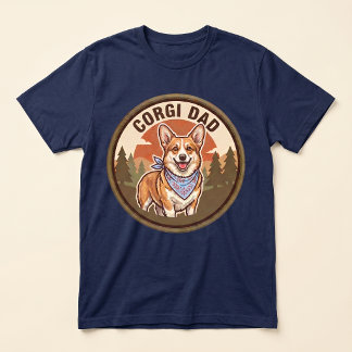 Corgi Pappa Tri-blend T-shirt | Welsh Corgi Hund P