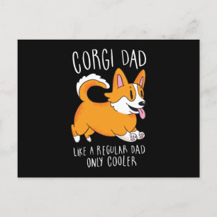 Corgi pappa vykort