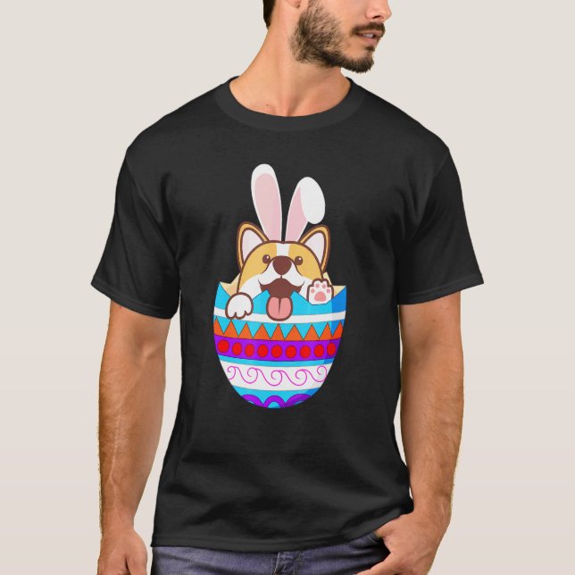 Corgi påskägg Corgi T Shirt (Framsida)