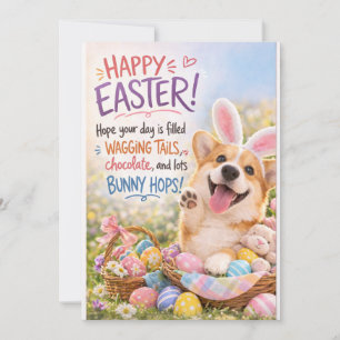Corgi påskkort julkort