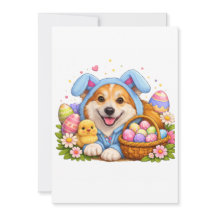 Corgi påskkort