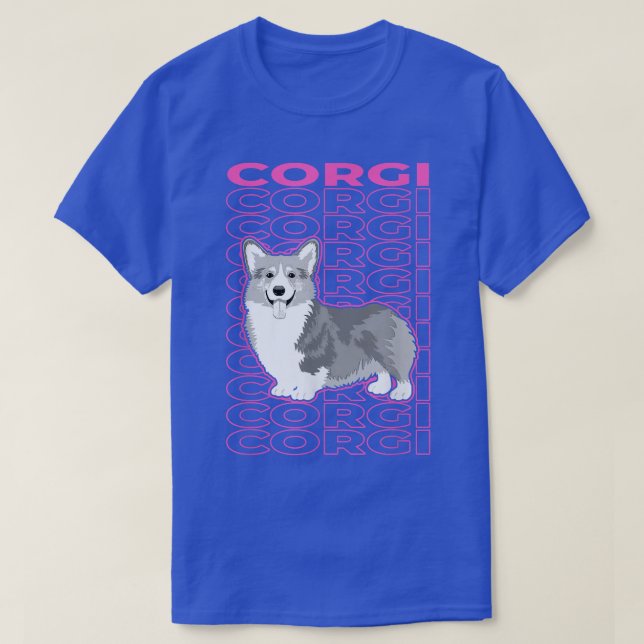 Corgi Pastel Aesthetic T Shirt (Design framsida)