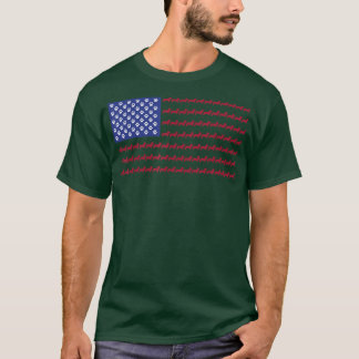 Corgi Patriotic Flag 4th of July Dog Tee