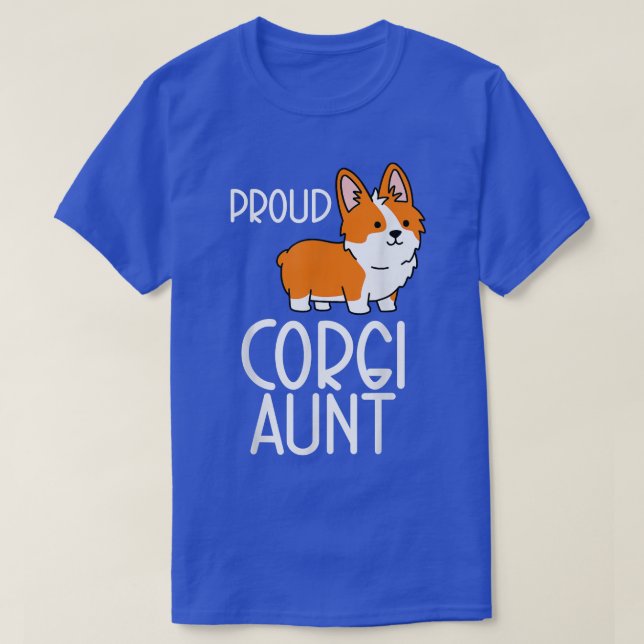 Corgi Pembroke Älskare Proud Corgi Moster T Shirt (Design framsida)