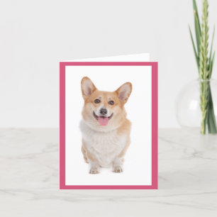 Corgi (Pembroke) Puppy Hund Blank Note Card Kort