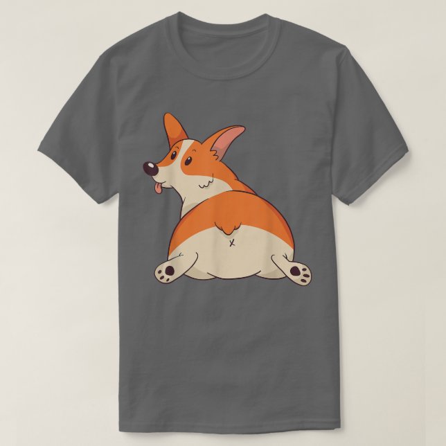 Corgi Pembroke Welsh Cute Corgi Design T Shirt (Design framsida)