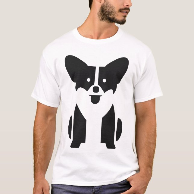 Corgi Pictogram T Shirt (Framsida)