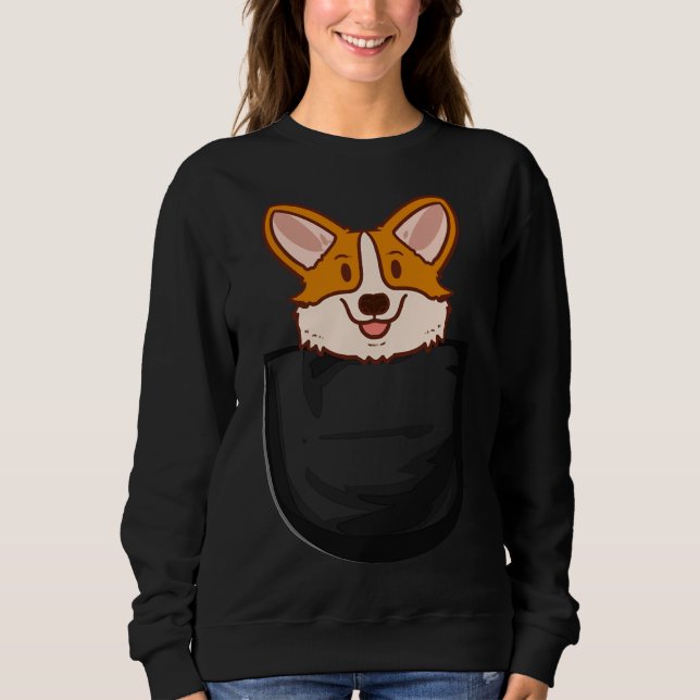 Corgi Pocket Essential T Shirt (Framsida)