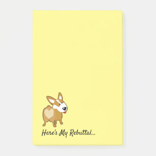 Corgi Post-it® Notes, 4" x 6" Post-it Notes