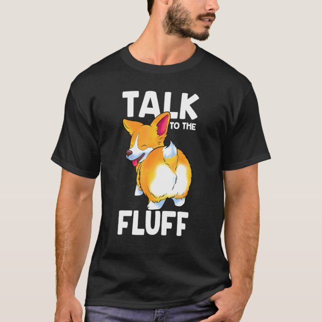 Corgi prata med den luddiga Corgi T Shirt (Framsida)
