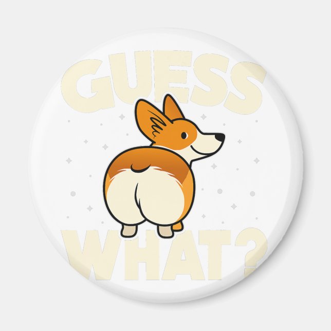 Corgi-presenter för Corgi Älskare Manar Women Kids Magnet (Framsidan)