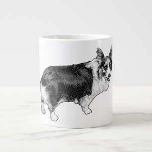 Corgi Prism Holiday Wink Jumbo Mugg