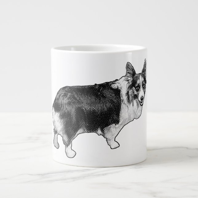 Corgi Prism Holiday Wink Jumbo Mugg (Framsidan)