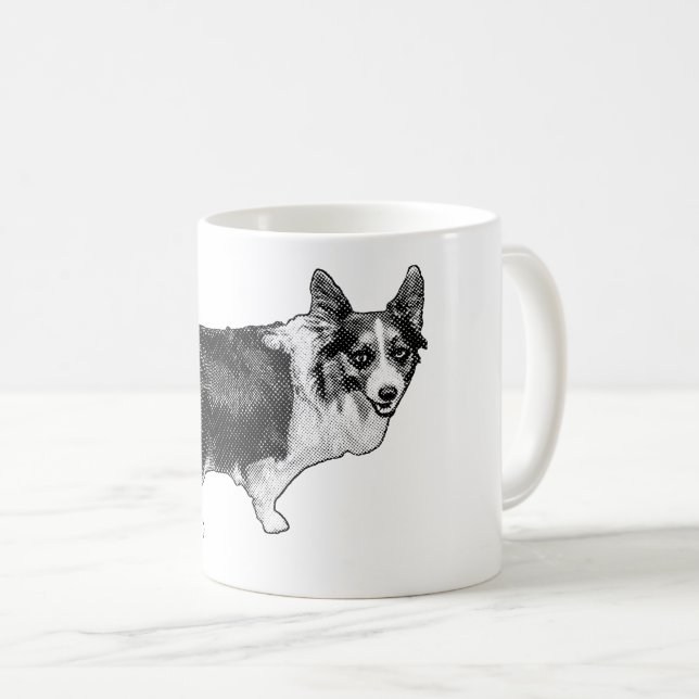 Corgi Prism Holiday Wink Kaffemugg (Framsida höger)
