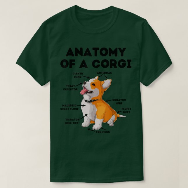 Corgi Puppy Älskare T Shirt (Design framsida)