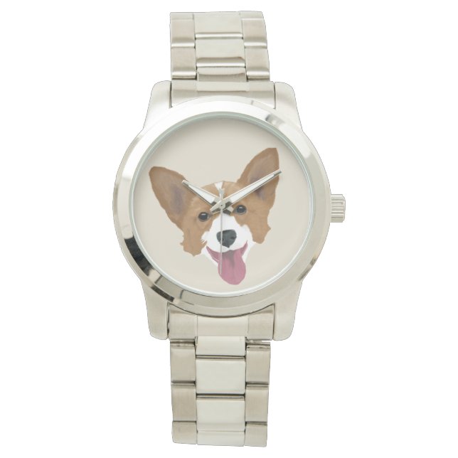 Corgi Puppy Armbandsur (Framsida)