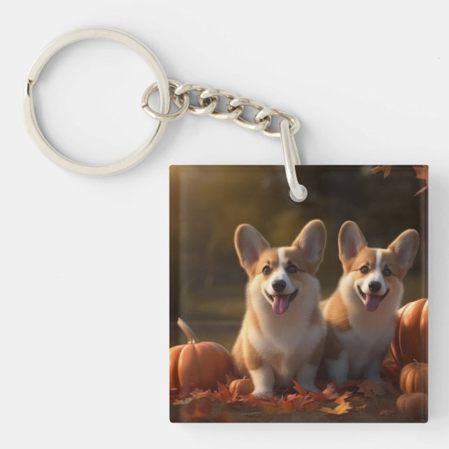 Corgi Puppy Autumn Delight Pumpkin (Framsidan)