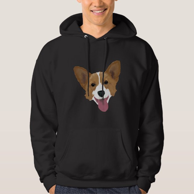 Corgi Puppy Hoodie (Framsida)
