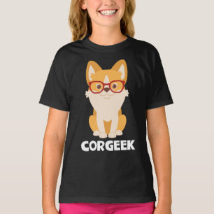 Corgi Puppy Hund älskare Gift Tecknad Doggy T Shirt