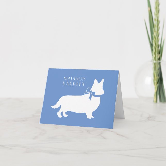 Corgi Puppy Hund Pembroke Welsh Anteckningskort (Framsida)
