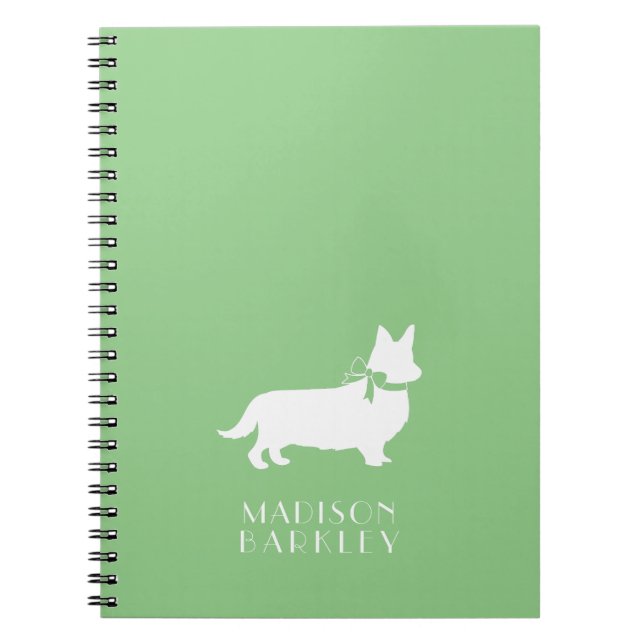Corgi Puppy Hund Pembroke Welsh Notebook Anteckningsbok (Framsidan)