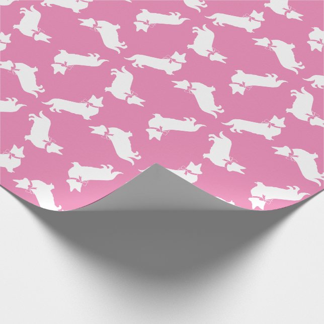 Corgi Puppy Hund Pembroke Welsh Wrapping Papper Presentpapper (Hörn)