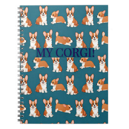 Corgi Puppy Notebook Journal Anteckningsbok