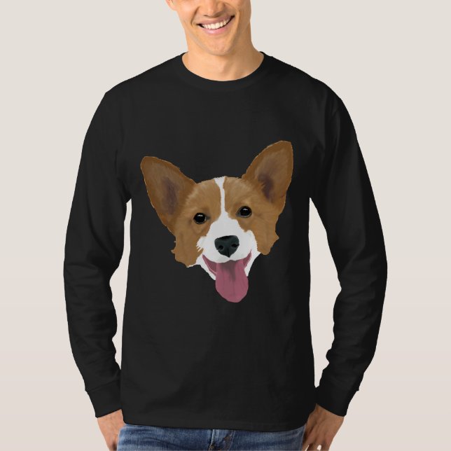 Corgi Puppy T Shirt (Framsida)