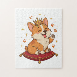 Corgi Pussel Söt Royal Corgi Kung Present till Cor