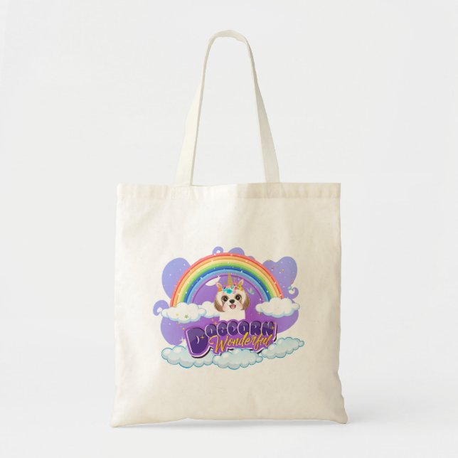 Corgi Rainbow Unicorn Tygkasse (Framsidan)