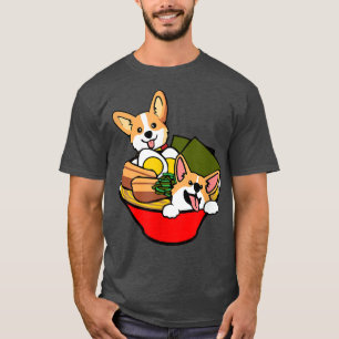 Corgi Ramen, födelsedagsgåvor till Hundälskare, ro T Shirt