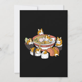 Corgi Ramen Sushi Tack Kort