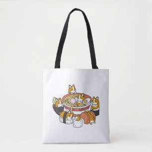 Corgi Ramen Sushi Tygkasse