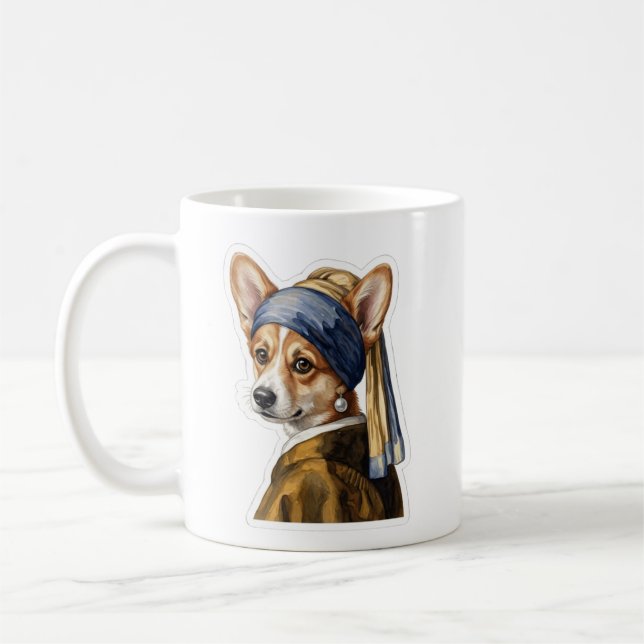 Corgi Renaissance Kaffemugg (Vänster)