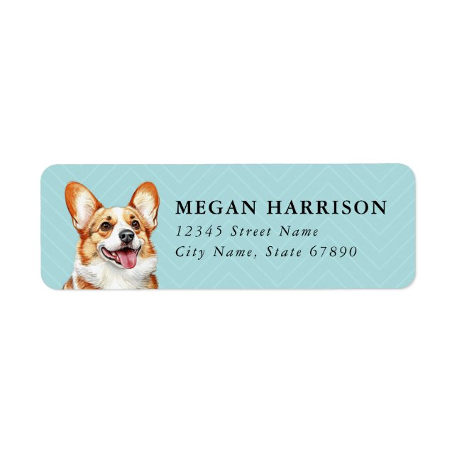 Corgi Returadressetikett Returadress Etikett (Framsidan)