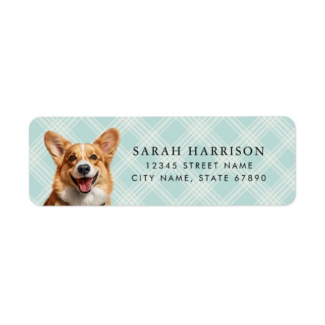 Corgi Returetiketters Returadress Etikett (Framsidan)