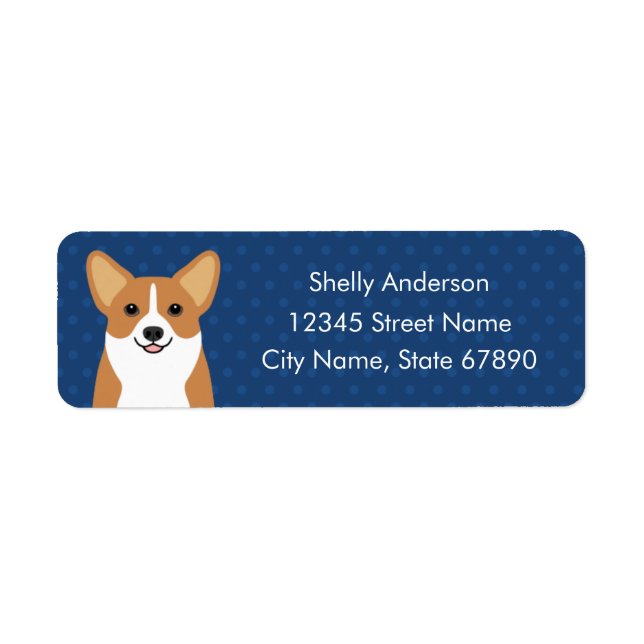 Corgi Returetiketters Returadress Etikett (Framsidan)