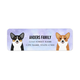 Corgi Returetiketters Returadress Etikett