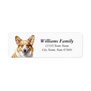 Corgi Returetiketters Returadress Etikett