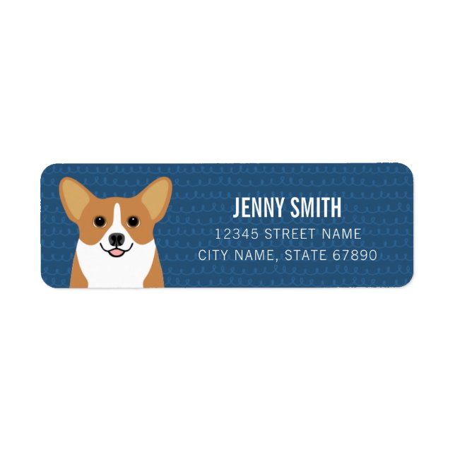 Corgi Returetiketters Returadress Etikett (Framsidan)