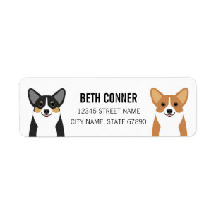 Corgi Returetiketters Returadress Etikett