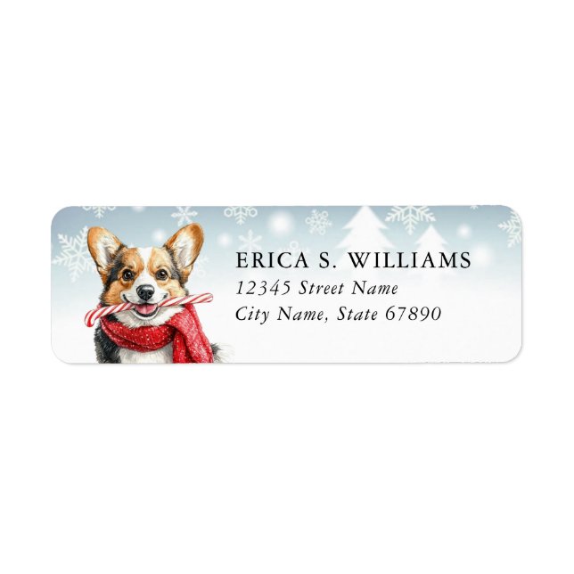 Corgi Returetiketters Returadress Etikett (Framsidan)