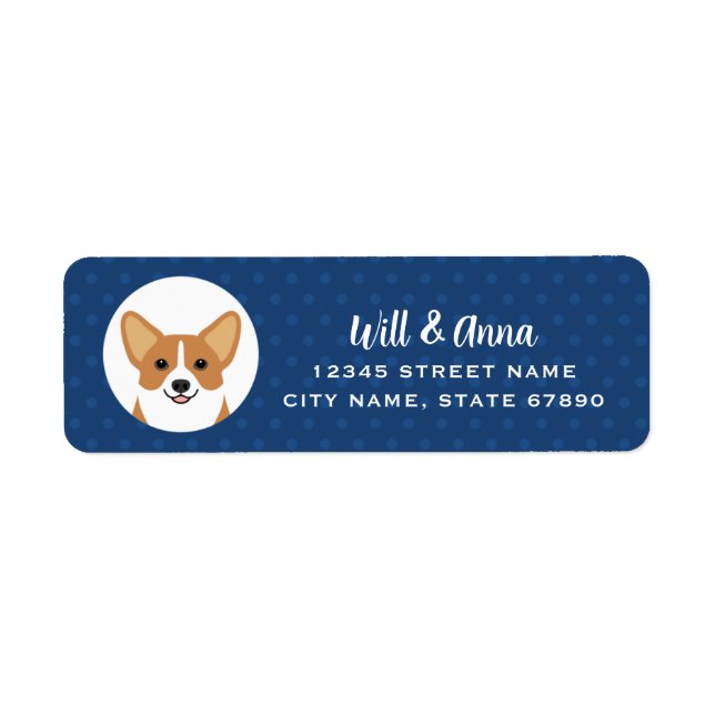 Corgi Returetiketters Returadress Etikett (Framsidan)