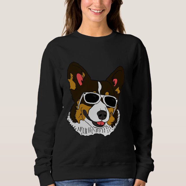 Corgi Rockin Shades T Shirt (Framsida)