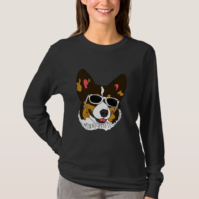 Corgi Rockin Shades T Shirt (Framsida)