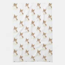 Corgi (röd) kökshandduk