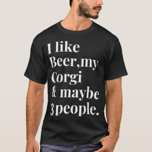Corgi Rolig hund Owner Craft Beer Älskare Gift Wom T Shirt