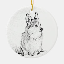 Corgi Round ornament