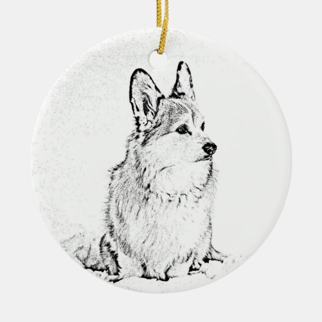 Corgi Round ornament (Framsidan)