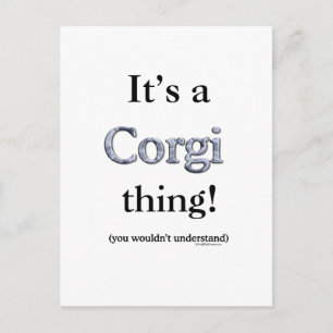 Corgi Sak Vykort